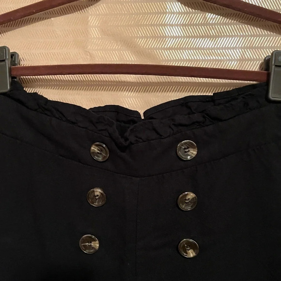 HEART & HIPS~ BLACK/ GOLD PULL ON~ PANT~LG - Picture 4 of 9